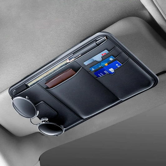CabinTrove Sun Visor Organizer – Sunglasses, Cards & Docs at Hand