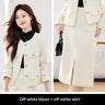 Women's Casual And Versatile Socialite-style Suit Skirt Set